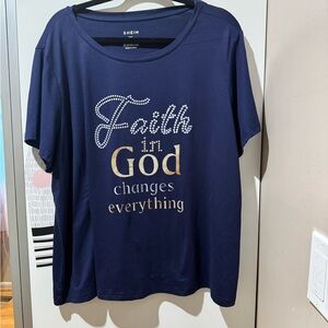 SHEIN Deep Blue T-Shirt